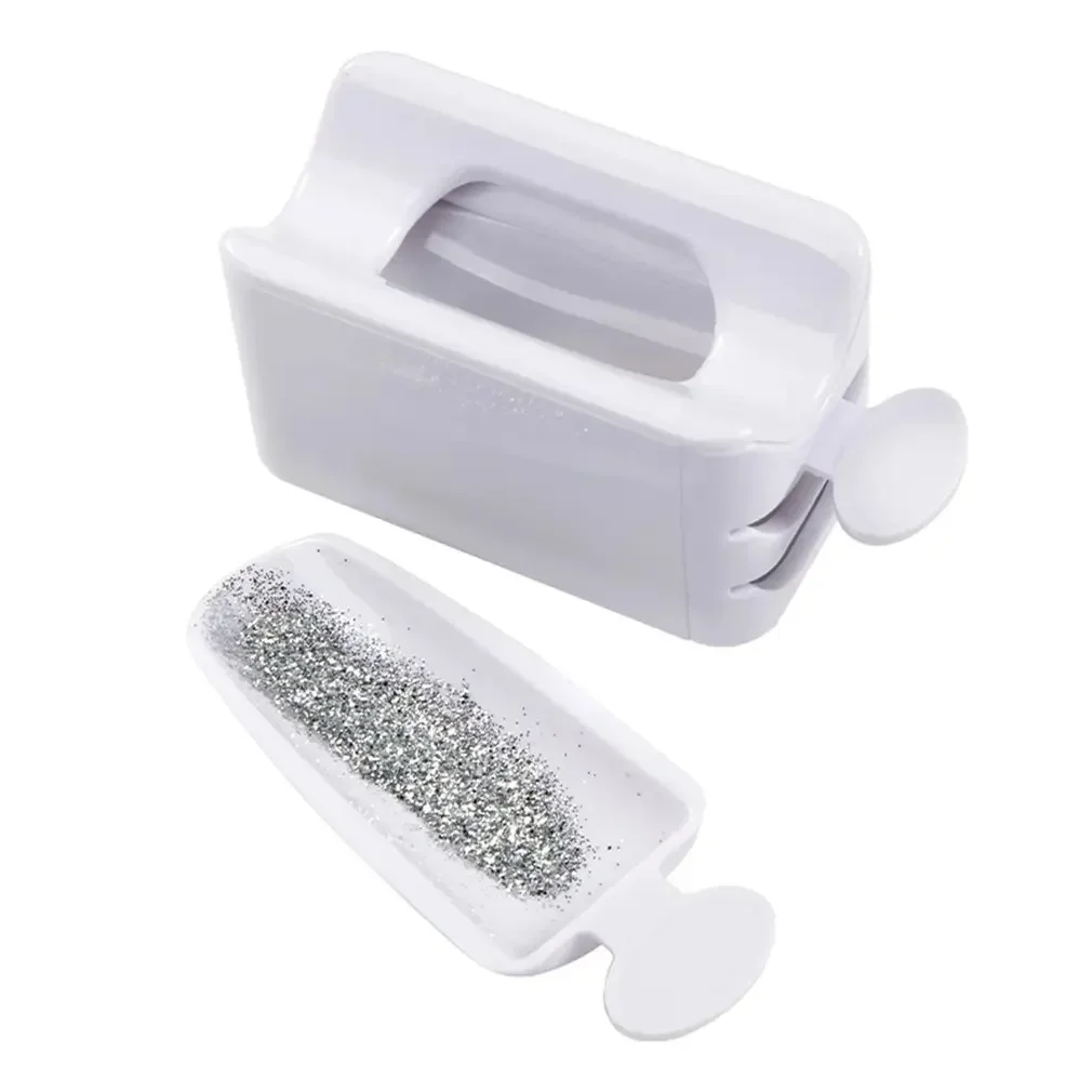 Poeder Lade Nail Dompelen Sistema di riciclaggio Fai da te Nail Flash Poeder Doos Sequin Dip Case Contenitore Manicure Gereedschap