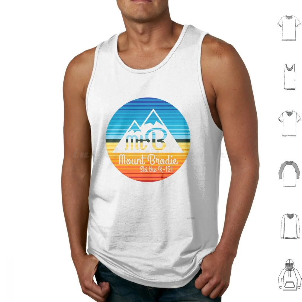 Buenos Dias! Brodie Seal Serape Style Tank Tops Print Cotton Ski Skiing Better Off Dead Ski The K 12 Ski The K12 The K 12