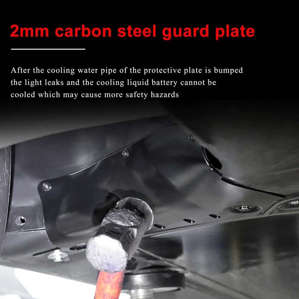 Newest For Tesla Model 3/Y 2022 Accessories Coolant Pipe Guards Auto Protection Parts Interior Car Modeling Anti-leakage Covers