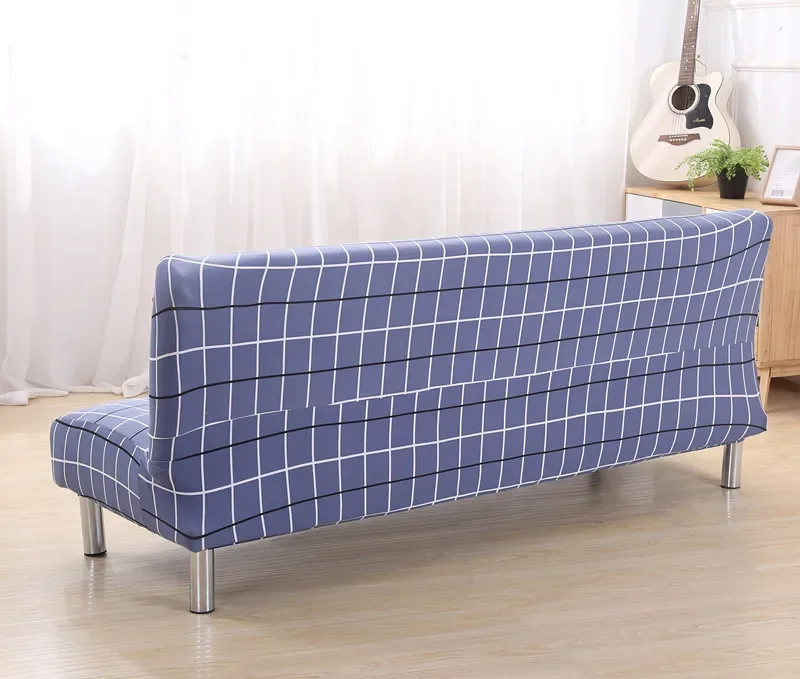 155-200cm Simple Plaid Printed Stretch Sofa Covers For Living Room Furniture Elastic Converts Cover Universal Seat Slipcover