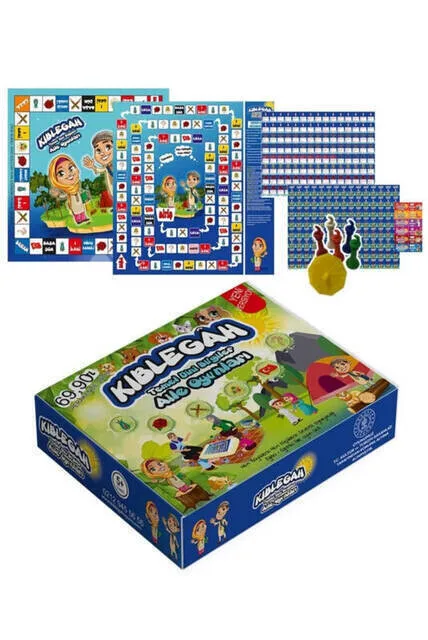 

IQRAH QIblegah Playset-Monopoly-Like Religious Information Family Game