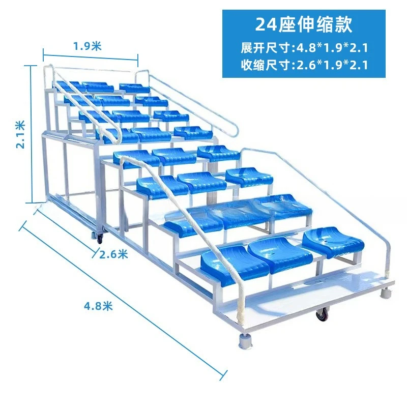 Retractable Finish Referee Desk Finish Time Desk Mobile Stadium Track and Field Stand Seats
