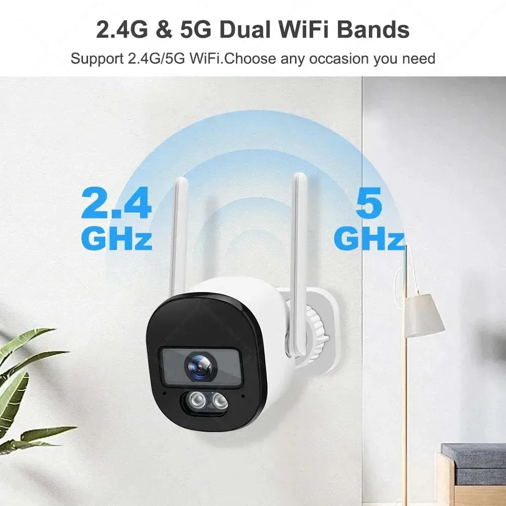 6MP Tuya 5G WiFi IP كاميرا في الهواء الطلق رصاصة لاسلكية PTZ كاميرا الأمن للرؤية الليلية تتبع السيارات كشف مراقبة الفيديو #1