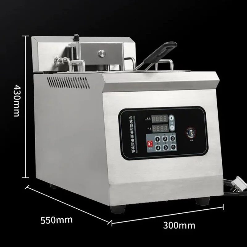 Commercial Double Tank Electric Deep Fryer Digital Control Stainless Steel Fry Machine for Restaurant Fried Food Cooking