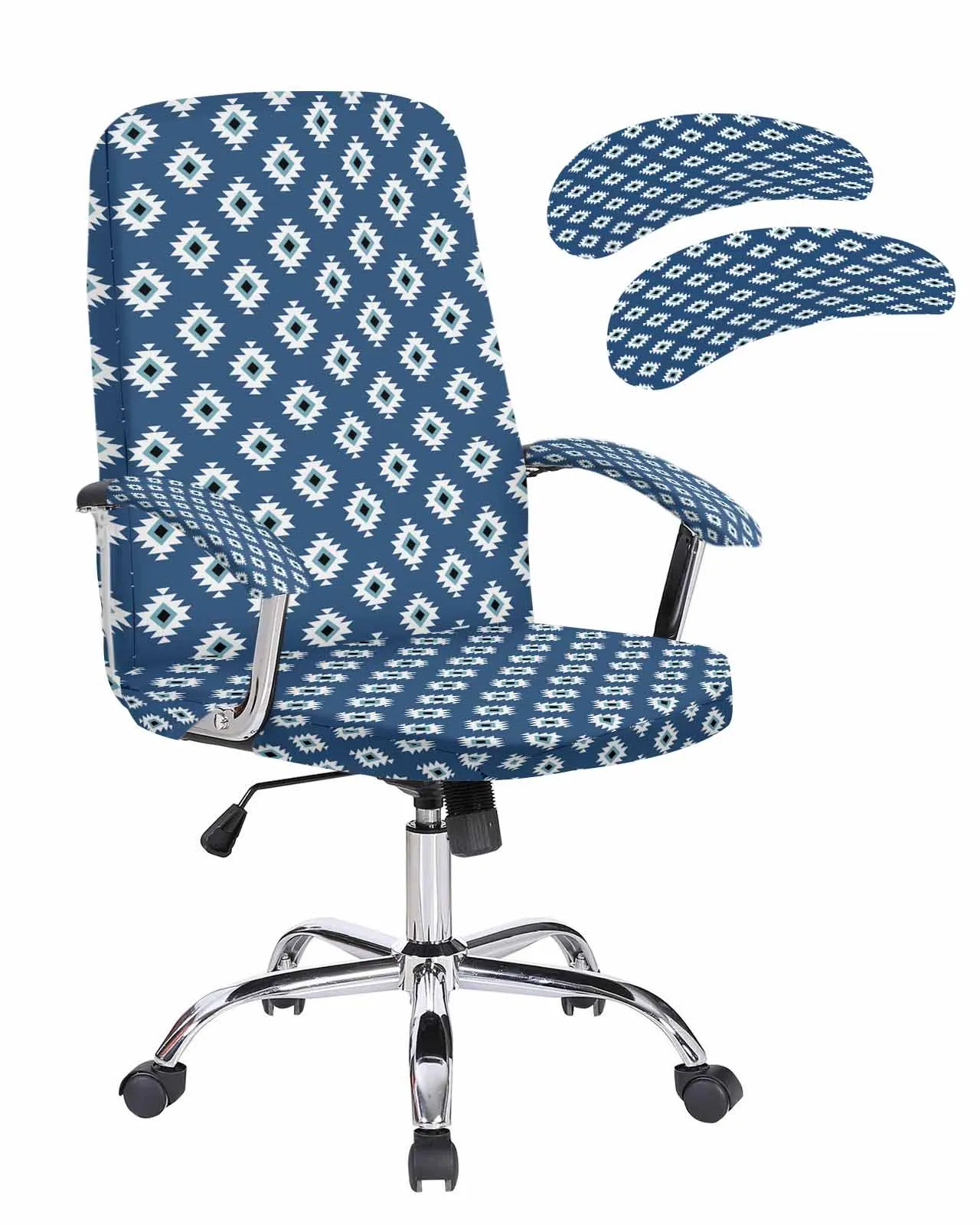 

Bohemian Aztec Texture Elastic Office Chair Cover Gaming Computer Chair Armchair Protector Seat Covers