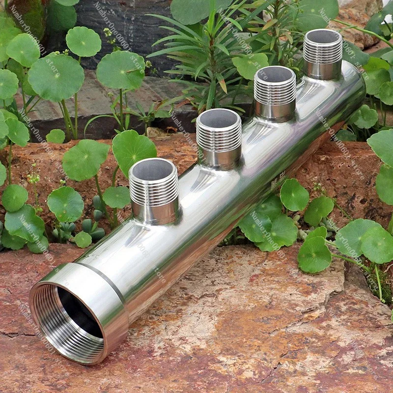 Oversized Main 304 Stainless Steel Three-way Four-way Water-oil Manifold