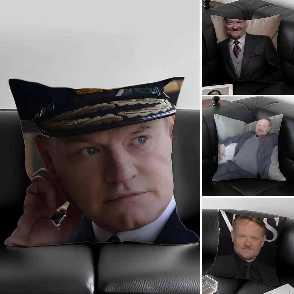 J-Jared Harris Cushion Cover Pillow Case Soft Friendly Fabric & Concealed Zipper