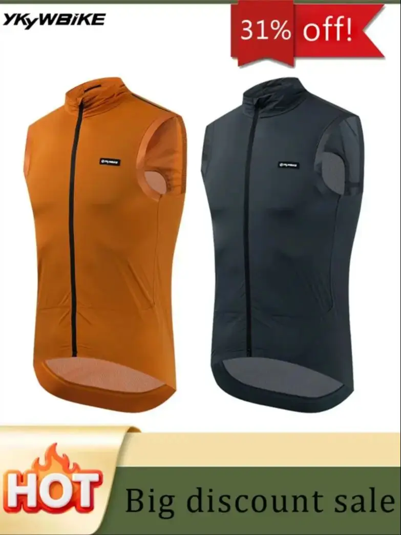 AliExpress YKYWBIKE Man MTB Sleeveless Cycling Vests Sports Breathable Road Bike Clothing Cycling Gilets Vest Summer Bicycle Vest