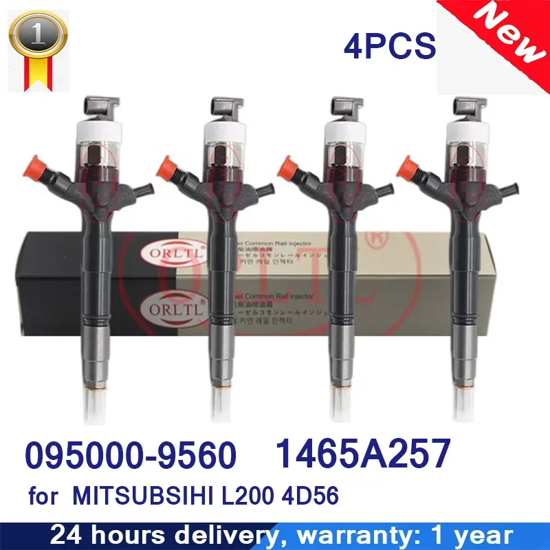 

4pc /lot 1465A297 Auto Fuel Injector 095000-9560 095000-9561 1465A257 for DENSO 9560 9561 MITSUBSIHI L200 4D56