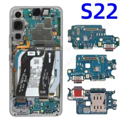 AiinAnt USB Port Charging Board Dock Connector Charger Flex Cable For Samsung Galaxy S22 Ultra Plus S22+ S901N S906N S908N 5G