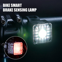 100LM Bicycle Smart Brake Sensing Light Rear/Front Sets IP66 Waterproof MTB Road Bike Taillight USB Night Cycling Safety Lamp