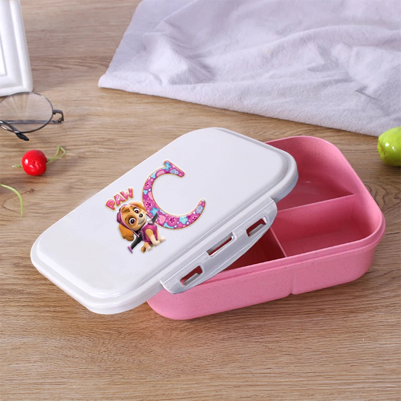 

PAW Patrol Large Capacity Lunch Box Boy Girl Cartoon Anime Letter A-Z Print Bento Boxes Trendy Dinner Rice Box Cute Picnic Boxes