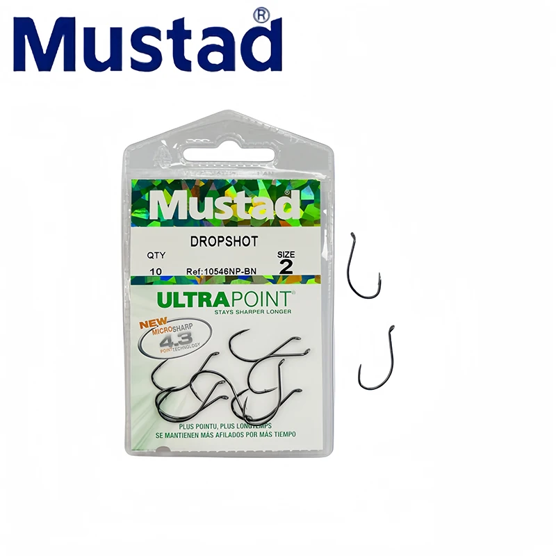 Mustad 10546 NP Inverted Hook Mustad Soft Worm Shrimp Hook Bass Trout Luya Sharp Hook Wacky Hook