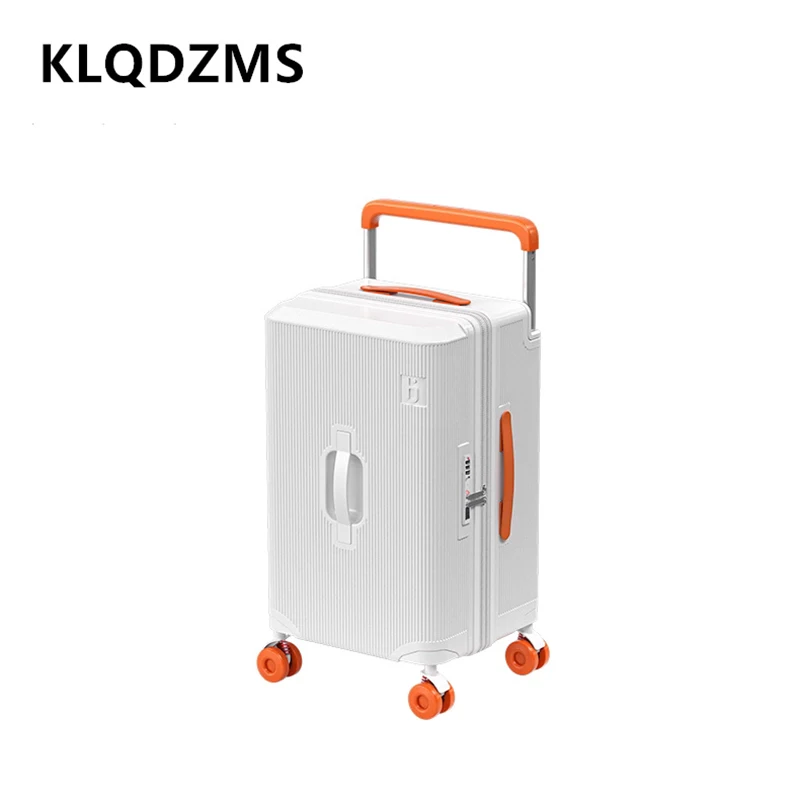 

KLQDZMS Travel Luggage Large Capacity Trolley Case Women Boarding Box 20"22"24"26"28 Inch Men's Password Box Rolling Suitcase