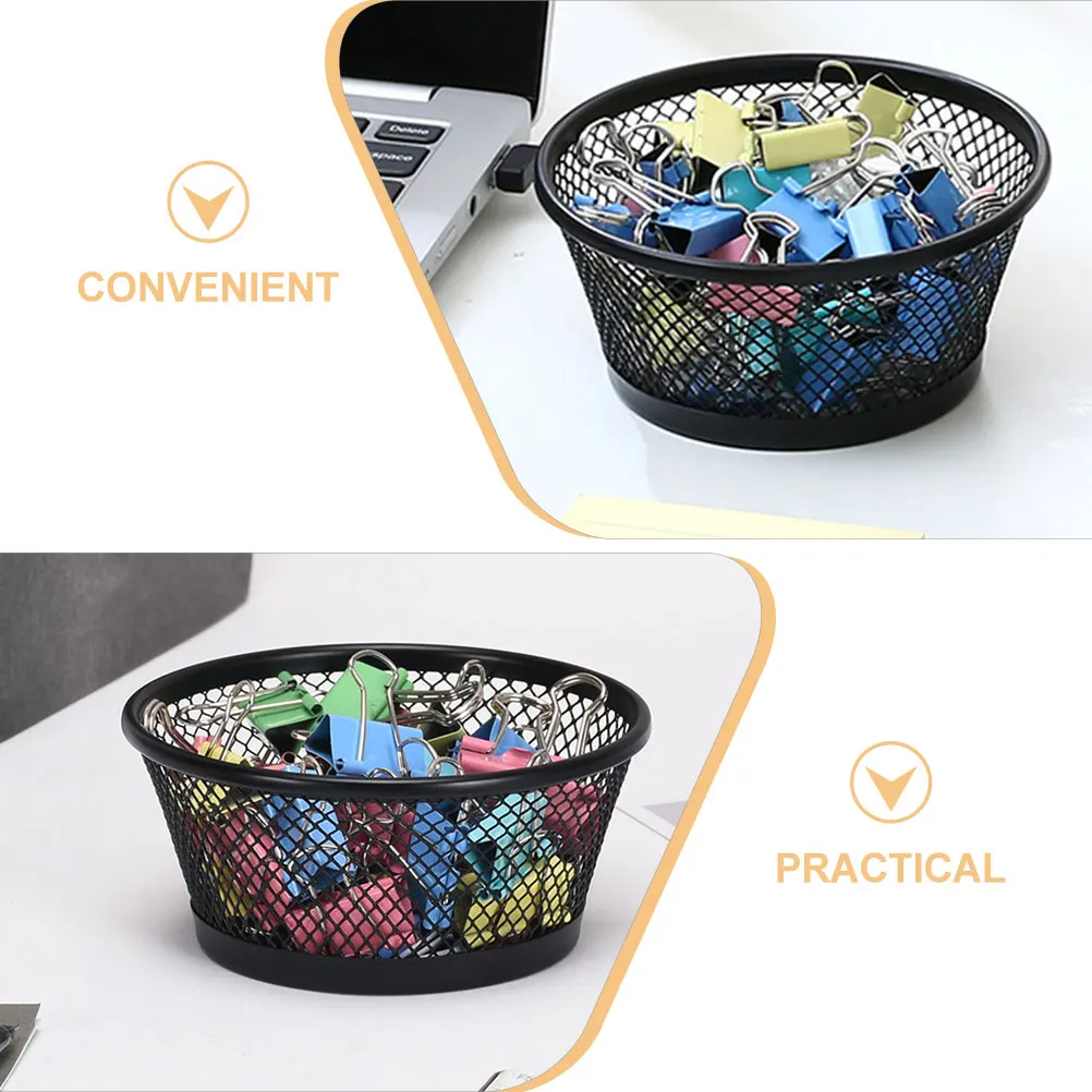 

Paper Clip Barrel Office Supply Desk Organizer Desktop Storage Rack Tray Binder Clips Holder for Iron Accessories