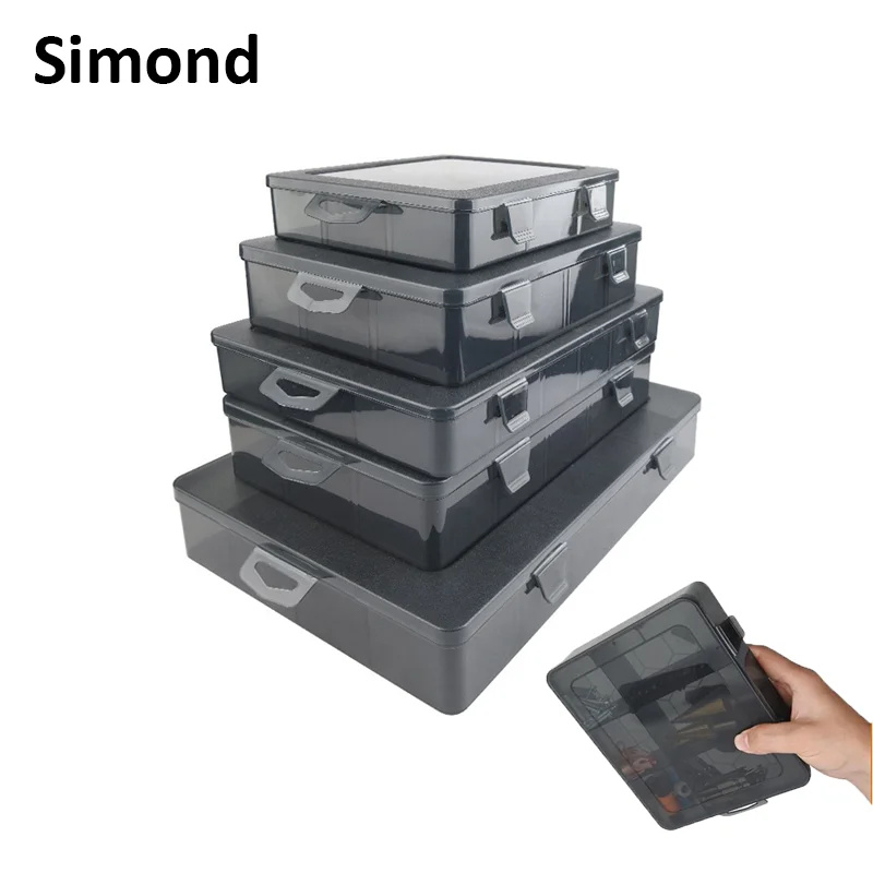 Plastic Tool Parts Box Adjustable Compartments Assortment Box Jewellery Organiser Box for Earring Bead Storage Fishing Equipment