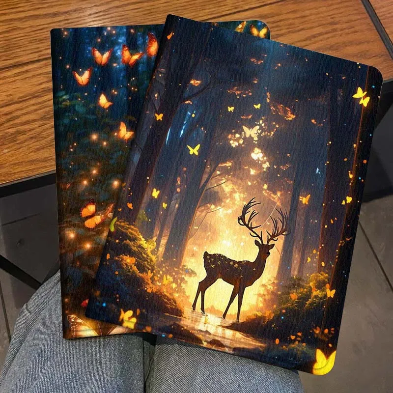 

Luminous Art Butterfly Deer Gift For Honor Pad 8 V8 9 GT MagicPad 13 3 2 Tab MatePad Pro Air 12 X 12.6 Foldable Tablet Case