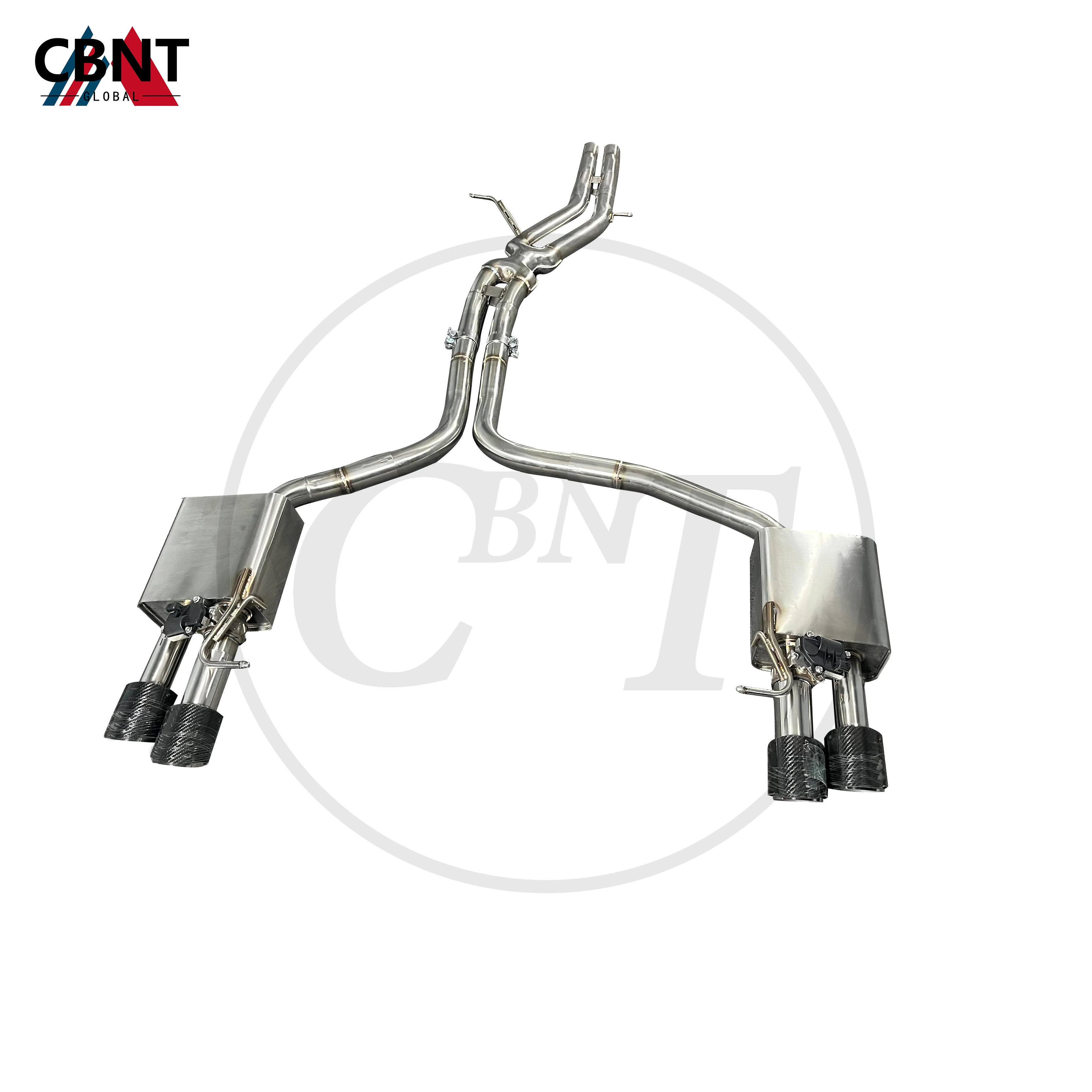 

CBNT for Audi A6 A7 C8 3.0T 2018-2023 Tuning Performance Exhaust-pipe Muffler with Valve SS304 Valvetronic Exhaust Catback