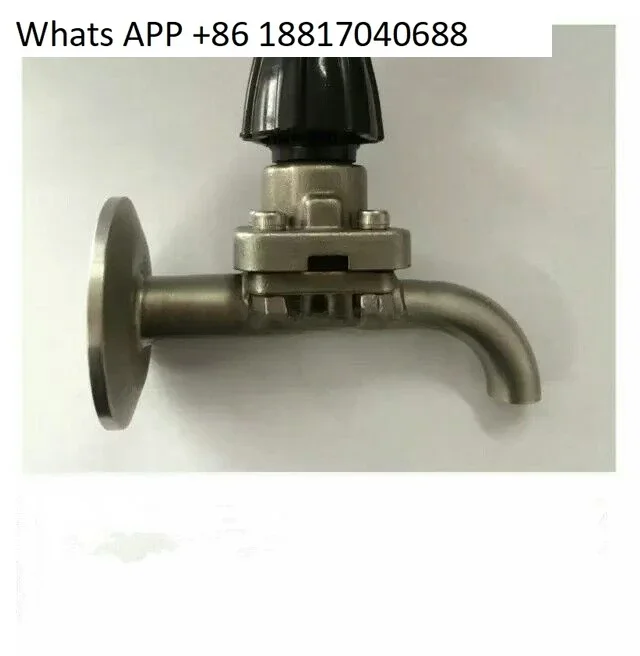 Sanitary grade stainless steel 316 material 10 caliber sampling diaphragm valve 25.4 chuck 90 degree bend pipe welding type