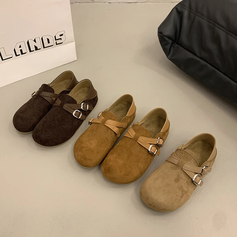 Plus-size Thick-soled High-heel Women's 2026 New Spring Flat Shoes, One-piece Style