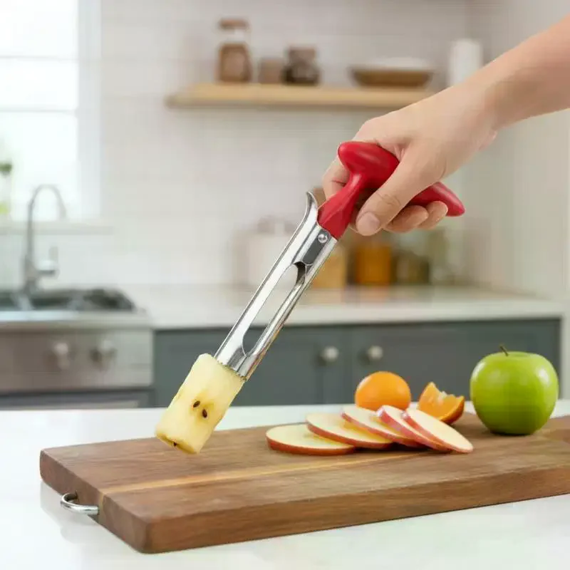 Fruit Corer Stainless Steel Pears Core Remover Tool Fruit Cutter Seeder Kitchen Vegetable Tools for  Pear Fruit Preparation