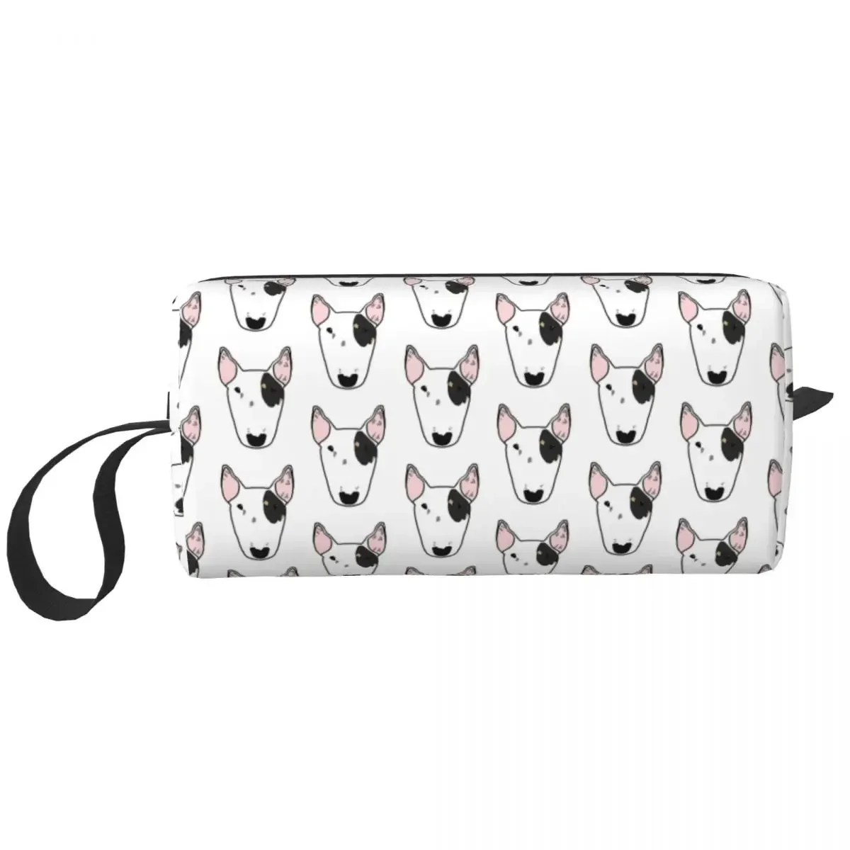 

Twinkle The Bull Terrier Makeup Bag Pouch Cosmetic Bag for Men Women Cute Dog Toiletry Bag Accessories Organizer