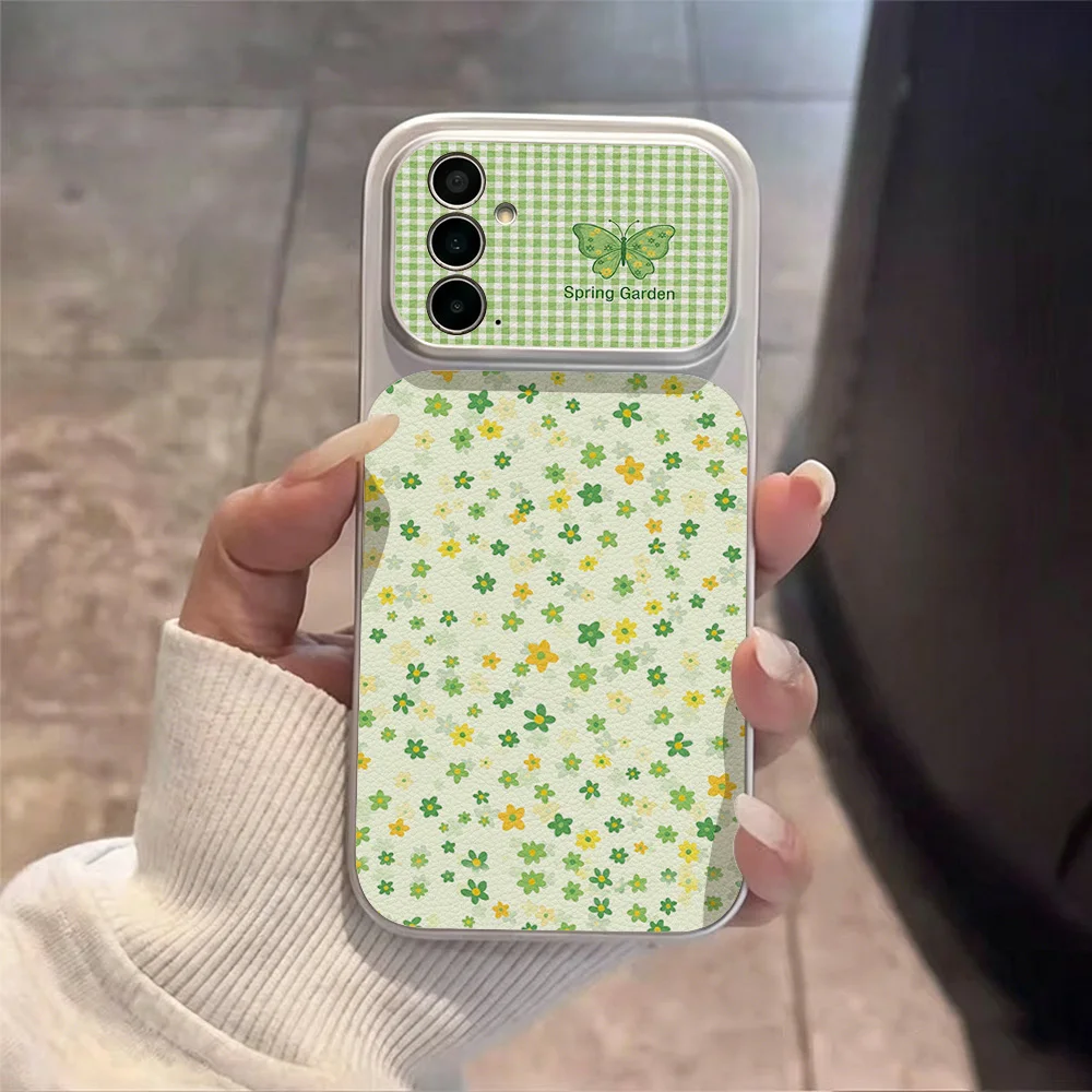 Phone Case for Samsung Galaxy A57 A56 A55 A54 A53 A37 A36 A35 5G A32 A07 A06 A17 A16 4G Cases Butterfly Element Pastoral Style
