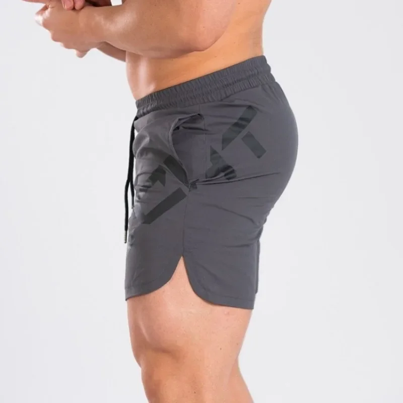 Men\'s Summer Gym Fitness Skinny Casual Motorcycle Shorts Sports Quick Dry Basketball Short Pants Beach Running Jogger Sweatpants