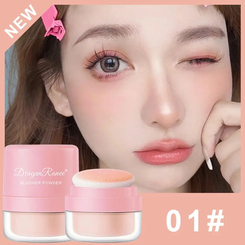 Dragon Ranee Cheek Rouge Face Bright Powder Blusher Palette Tint Contour Blusher Long-Lasting Face Cosmetics Makeup Easy To Use