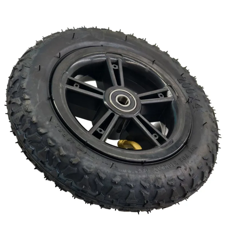 200x40 electric scooter inner and outer tires, 8-inch wear-resistant inflatable tires with bearings, wheel hub replacement parts