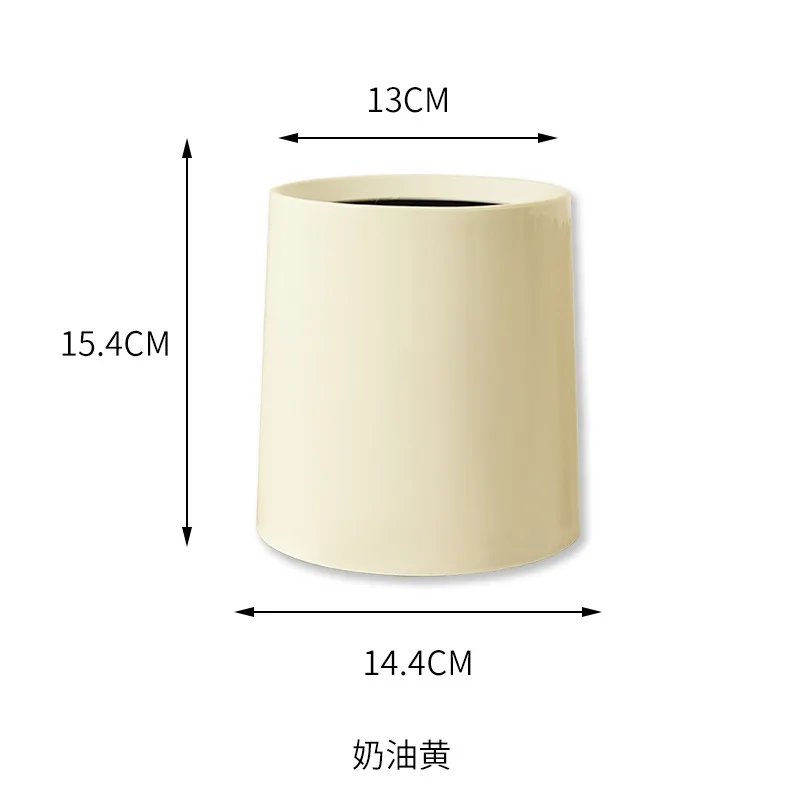 Mini Trash Bin Desktop Bin Small Trash Can Tube with Cover Bedroom Trash Can Garbage Can Clean Workspace Storage Home Box Desk