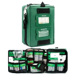 BearHoHo-Kit de primeros auxilios práctico, bolsa ligera de emergencia, rescate médico, equipaje de coche al aire libre, Kits de supervivencia para senderismo escolar, 3 secciones