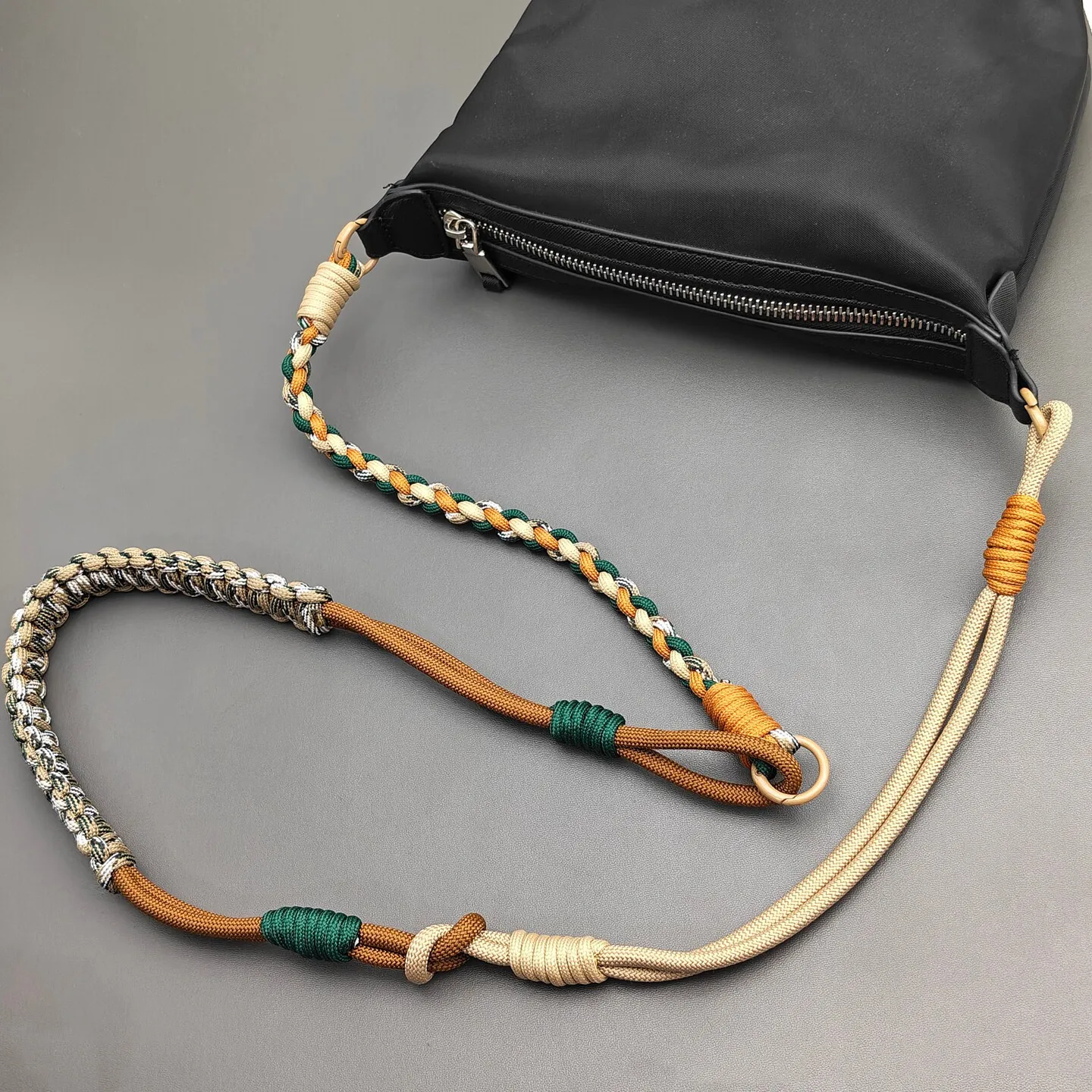 Multi-purpose Adjustable DIY Hand Braided Phone Lanyard Detachable Bag Strap Outdoor Anti-lost Shoulder Strap Accessories