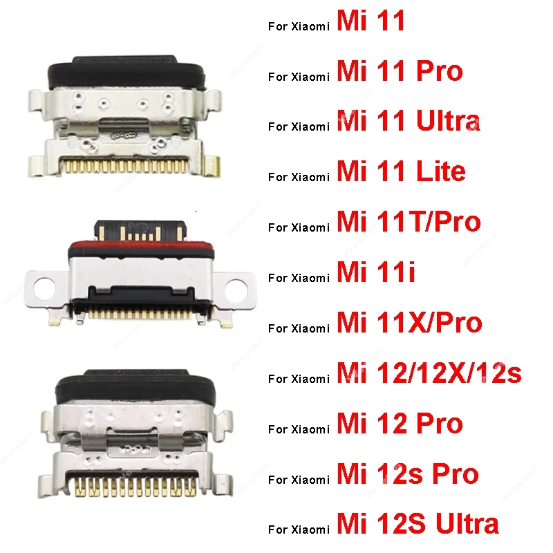 

Для Xiaomi 11 11T 12 12X 12S Pro Lite Ultra Power зарядный порт, разъем USB-разъема, USB-разъем для зарядного устройства, запасные части
