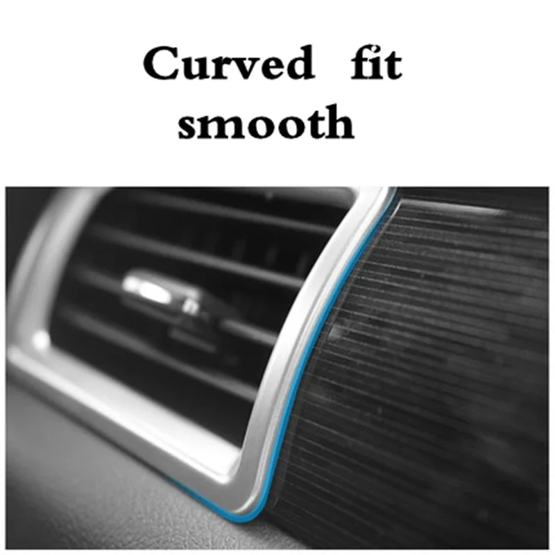 For Mitsubishi Outlander 2013 2016 2017 2018 Air outlet decorative frame dashboard  conditioning hole decorative strip sticker