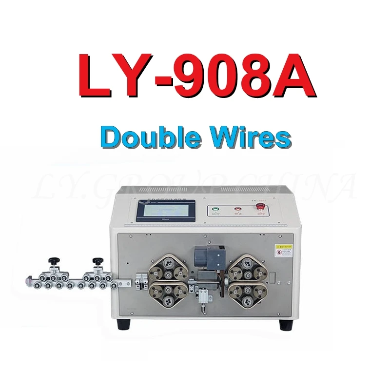LY 908A 908B الزاحف من نوع كامل التلقائي متعدد الأسلاك النوى غمد الأسلاك تجريد آلة 8 عجلات رئيس 0.1-250 مللي متر الذيل 0.1-70 مللي متر #5