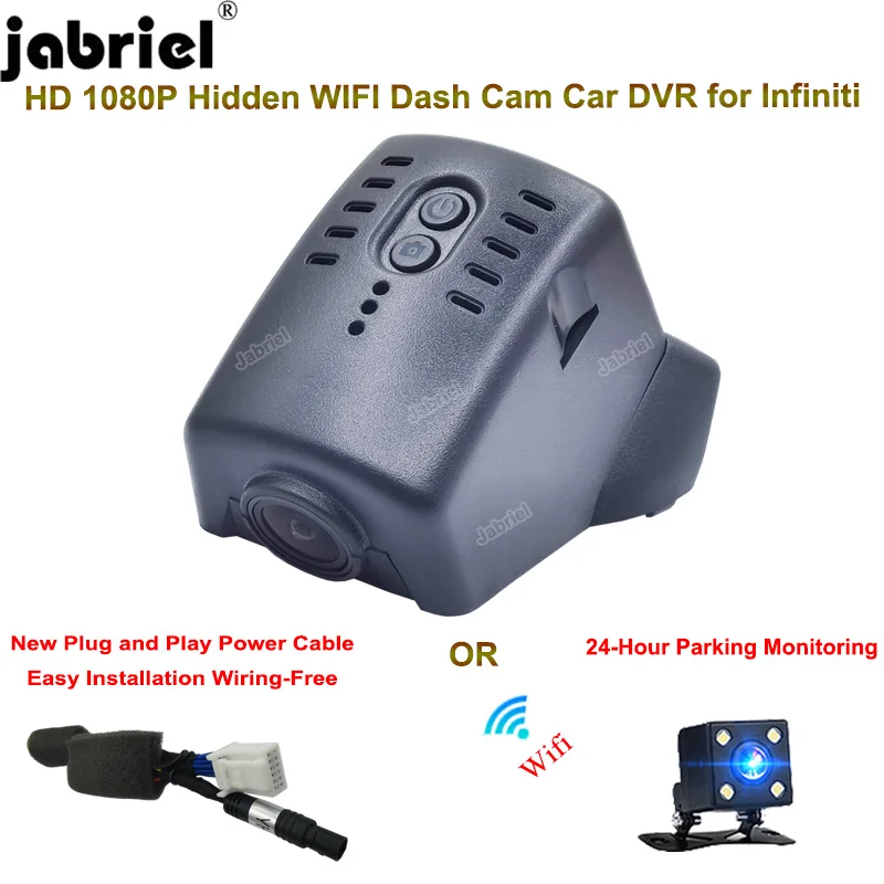 

Plug and Play HD 1080P Car DVR WiFi Video Recorder Dash Cam For Infiniti qx50 2018 2019 2020 For Infiniti qx70 2018 2019 2020