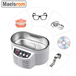 600ML Ultrasonic Cleaner Jewelry Glasses Metal Tool Cleaning Machine Intelligent Control Ultrasonic Cleaning Bath Device