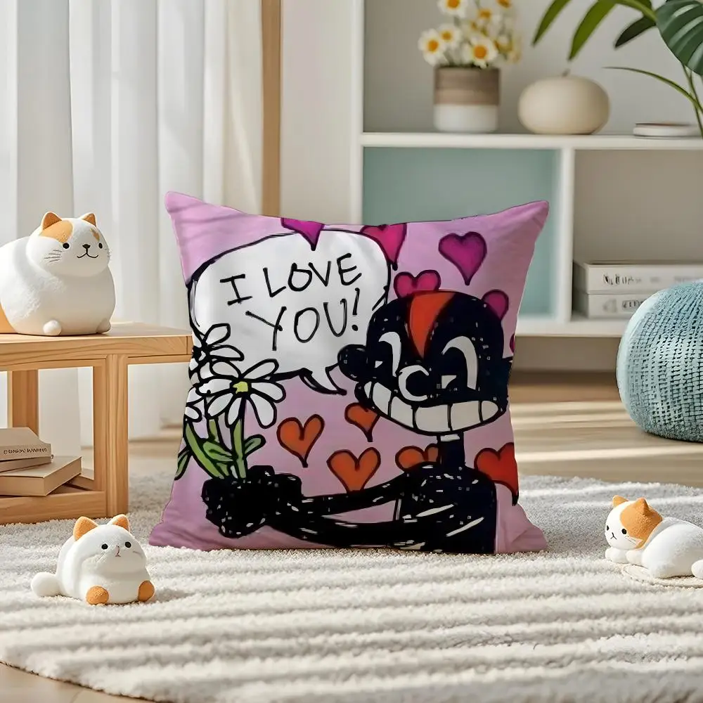 Lil D-darkie Rapper Singer Cushion Cover Pillow Case Plush Fabric Soft Double Sided Print Home Sofa High Quality Cushion