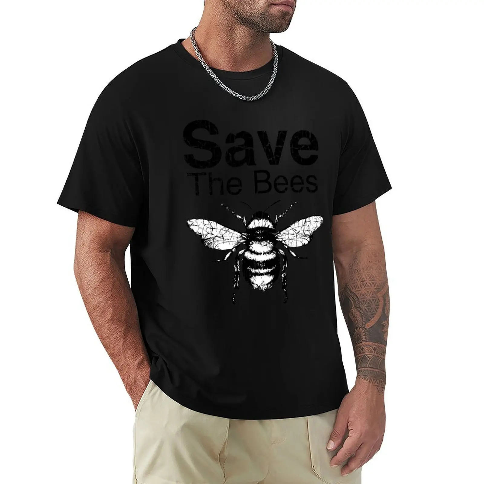 

Save the Bees T-Shirt Blouse shirts graphic tees t shirt men 100℅ cotton