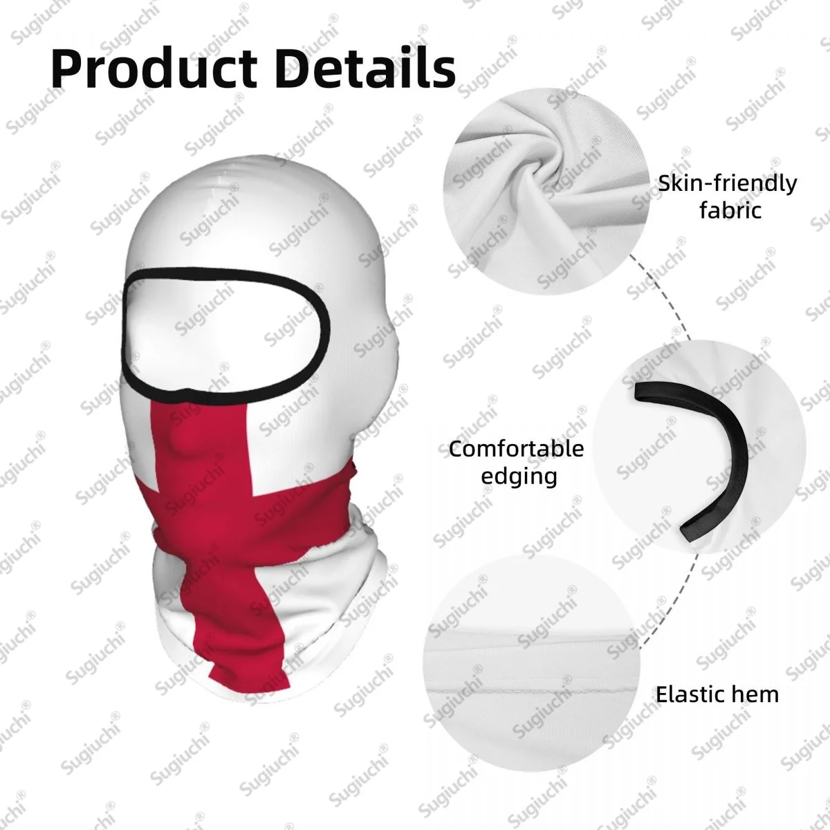 ENGLAND Cycling Balaclava Full Face Ski Cover sun protective scarf Windproof Breathable Anti-UV Motorcycle Helmet Liner view 4