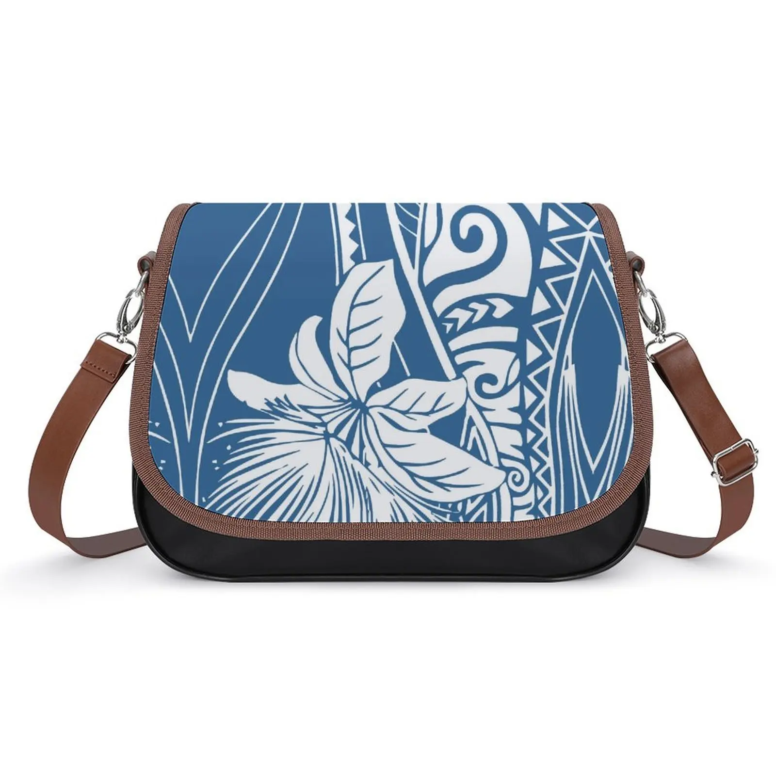 

Samoan Tribal Ethnic Pattern Design 3d Printed Pattern Polynesian Custom Women'S Crossbody Bag Portable And Small Travel Bag