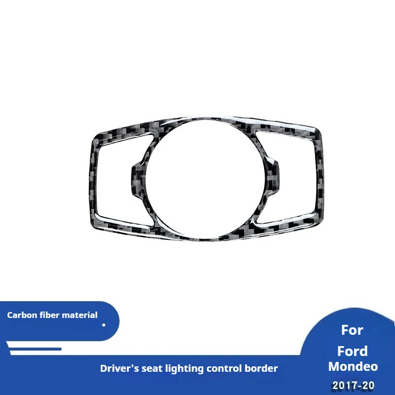 

For Ford 11-19 Mondeo Carbon Fiber Headlight Switch Decorative Sticker Interior Modification Accessories