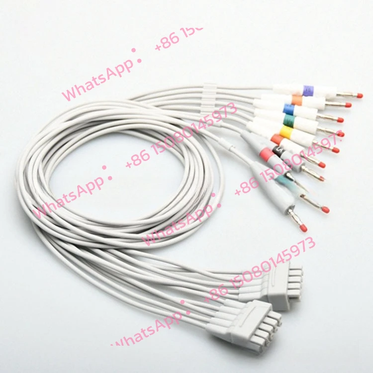 Compatible with GE Marquis 1200 Ten-guide American Standard 4.0 Banana Plug-in Cable