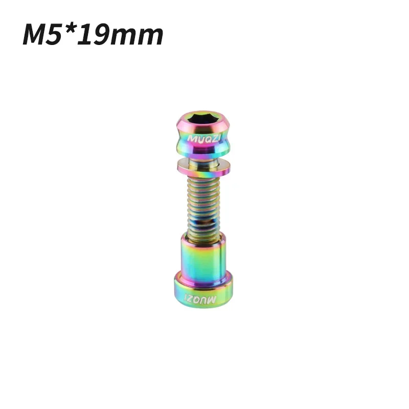 Muqzi Titanium Schroef M 5X17 19Mm Stuurbout Racefiets Stuurstuurpen Bout - afbeelding 1