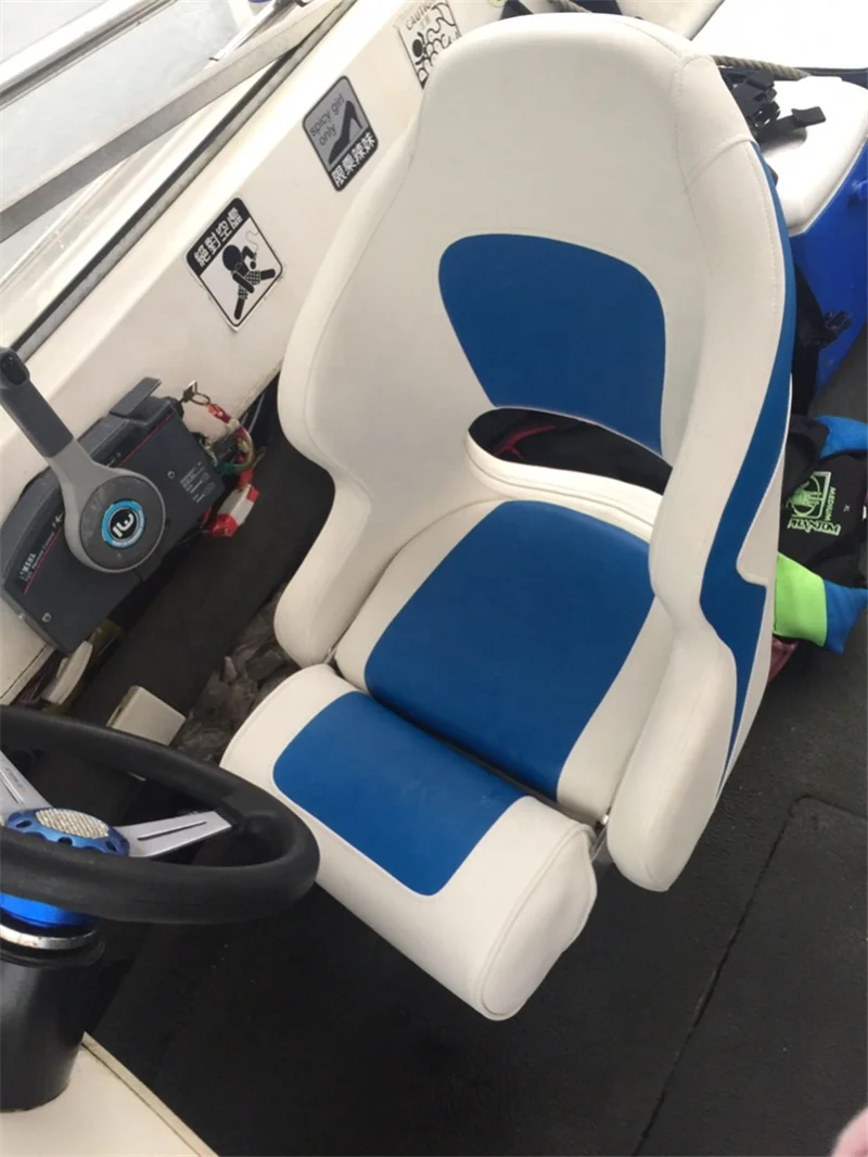 Marine New Type of Speed Boat Yacht Luxury Seat Aluminium Alloy Seat Captain Sailor Deluxe Boat Seats Foldable