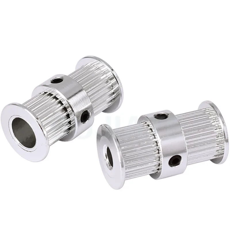 3D Printer Accessory: 2GT Double-Head Integrated Timing Pulley, 20-Teeth Gear for GT2 Belt