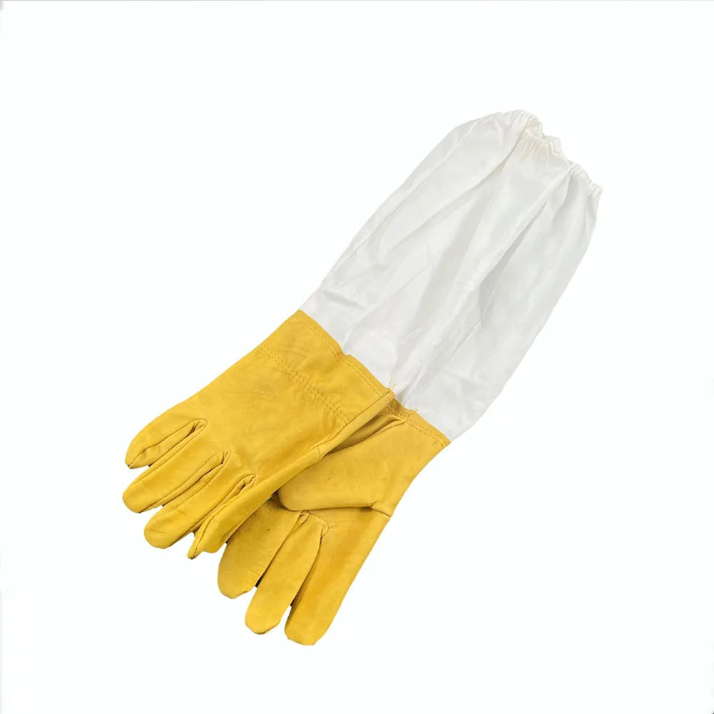 Bee Gloves Sheepskin Anti-bee Beekeeping Tools For Beekeeper Protective Glove Canvas Beekeeping Equipment