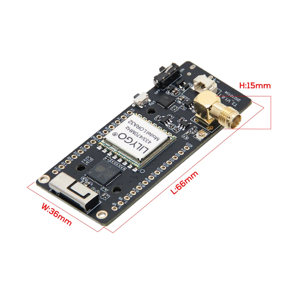 LILYGO (LILYGO) ®   TTGO MySondy GO LoRa32 V2.1_1.6.1 ESP32 LoRa 433MHz do odbioru sygnału radiowego sondy / Moduł Bluetooth WIFI OLED 0,96 cala — zdjęcie produktu 5