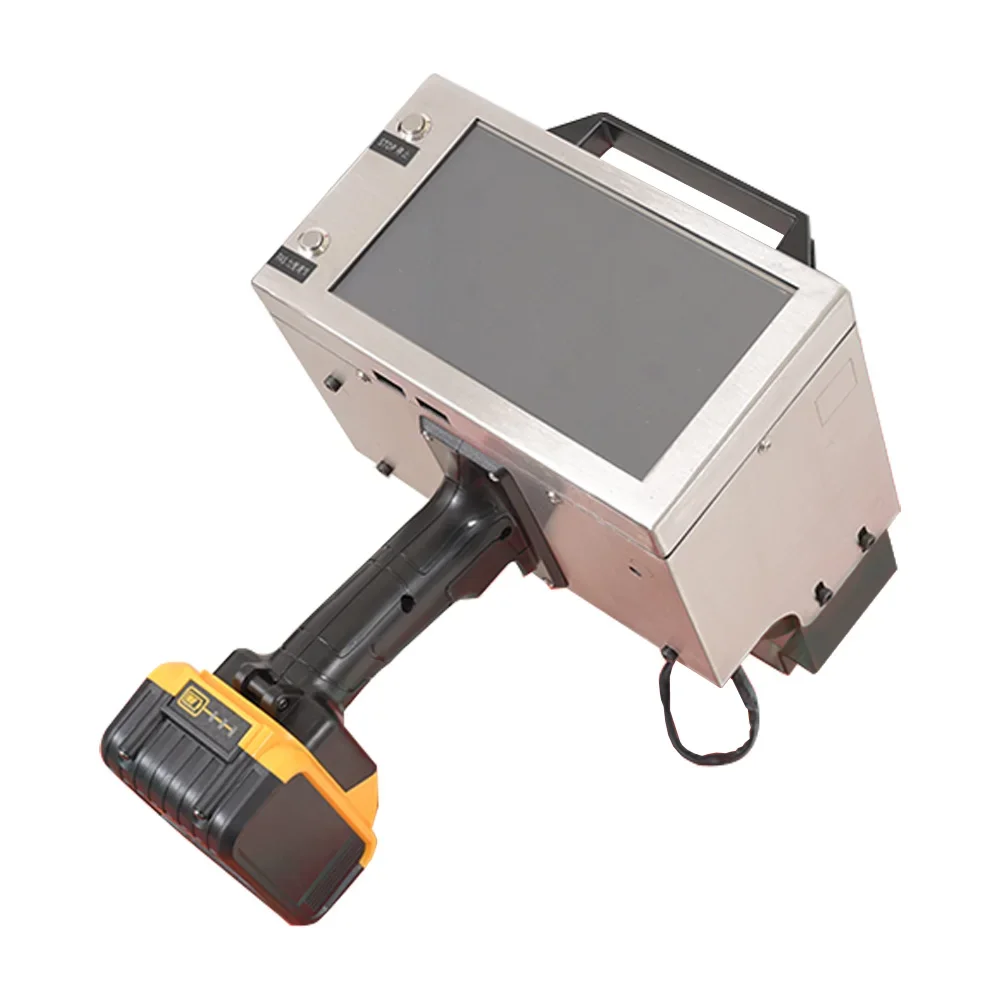 90x30mm Portable Engraving Electric Marking Machine  magnet Touch Screen For Nameplate Cylinder Number Frame Chassis